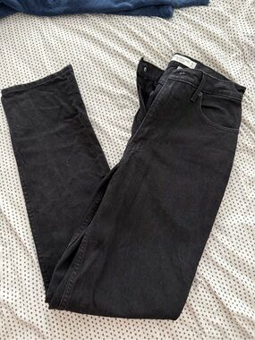 Abercrombie & Fitch Black Ultra High Rise 90’s Straight Jeans - Curve Love 26/2